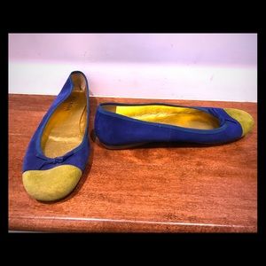 PRADA! COBALT AND YELLOW FLATS